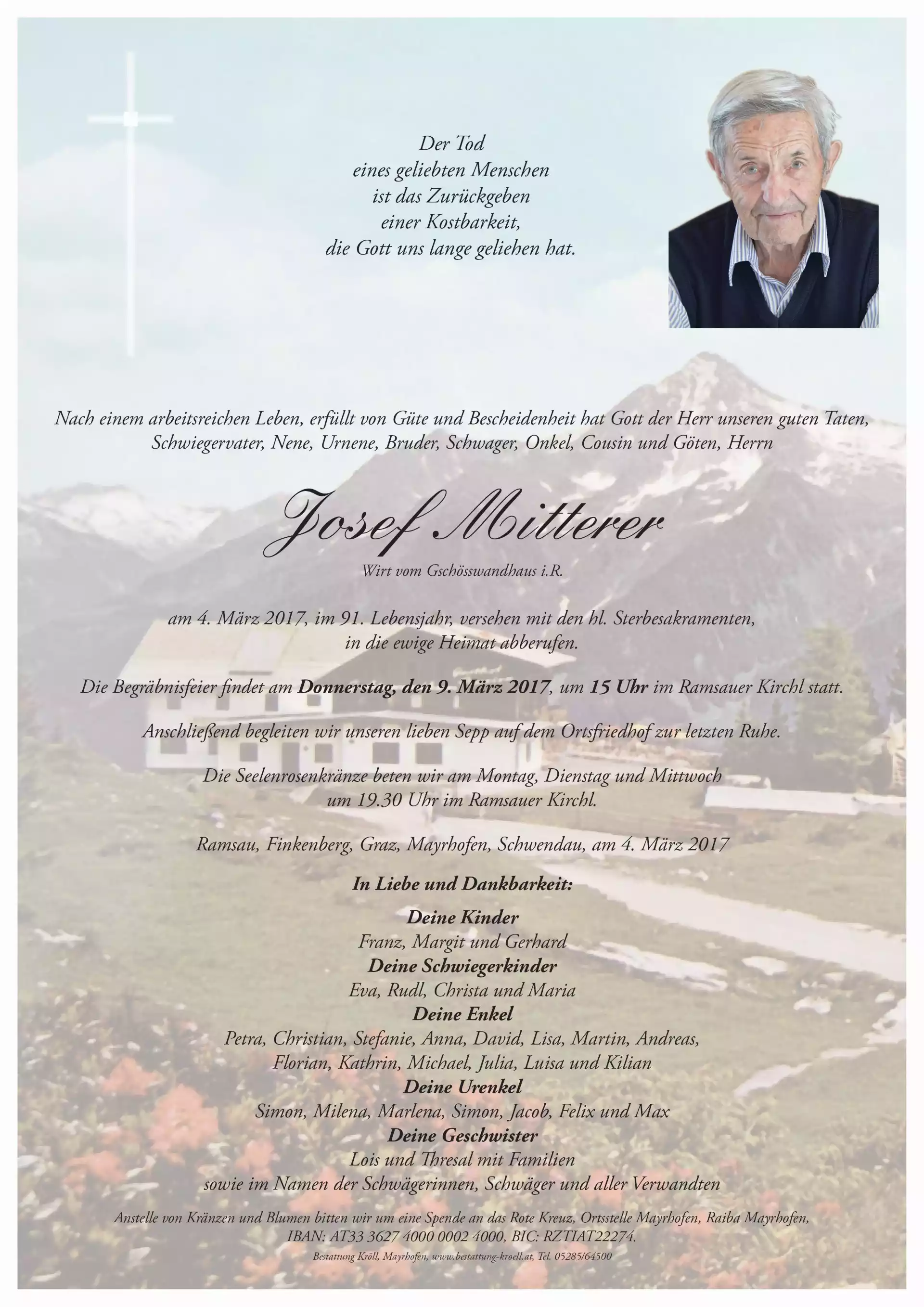 Parte von Josef Mitterer